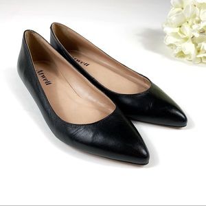 Atwell Black Leather Flats - Size 7